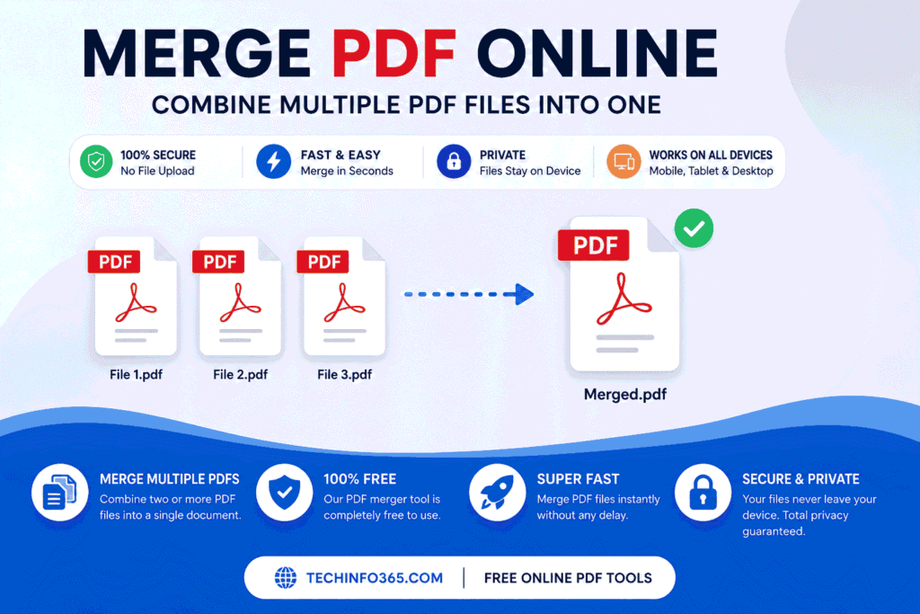 Merge PDF Online Tool - Combine Multiple PDF Files